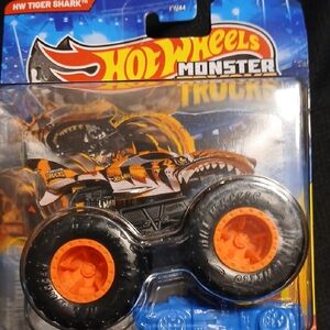 Hot Wheels Monster Truck - Tiger Shark Orange and Black